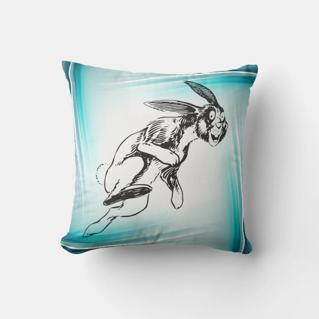 Cojín Decorativo Gran conejo liebre Bunny  (Anverso)