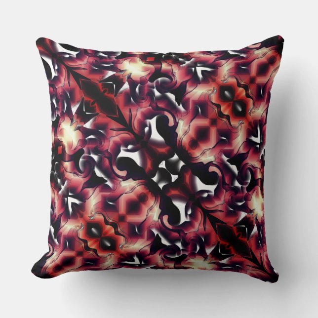 Cojín Decorativo Gran espejo de esculturas ligeras, sobre blanco (Anverso)