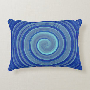 Cojín Decorativo Gran espiral azul