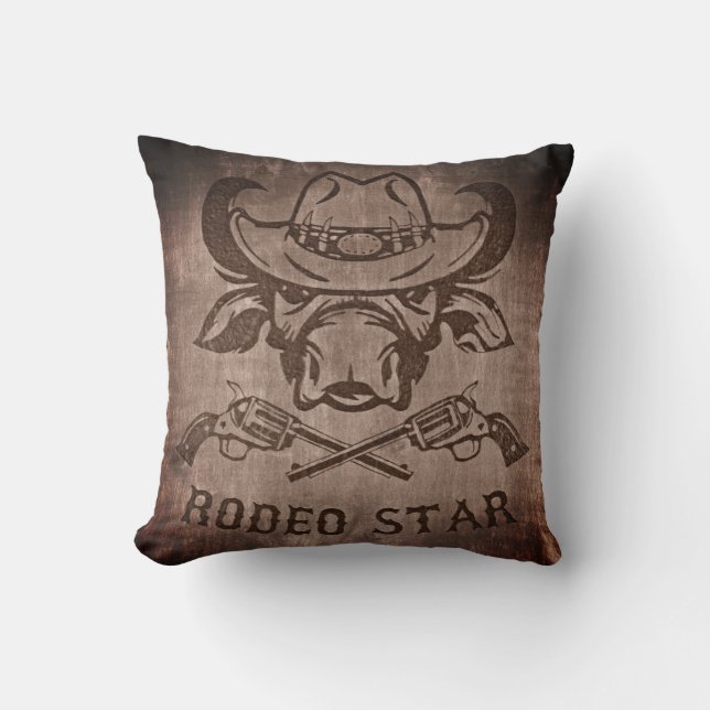 Cojín Decorativo ¡Gran Estrella de Rodeo Pillow! (Anverso)