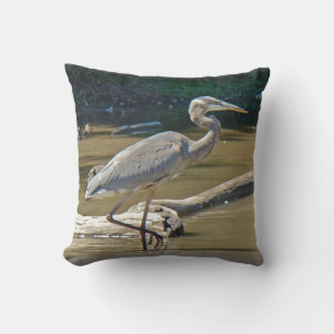 Cojín Decorativo Gran garza azul - Ardea herodias