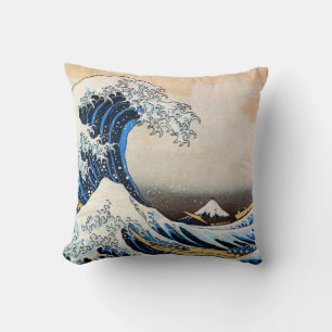 Cojín Decorativo Gran ola, Hokusai, Ukiyo-e