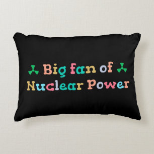 Cojín Decorativo Gran partidario de la energía nuclear