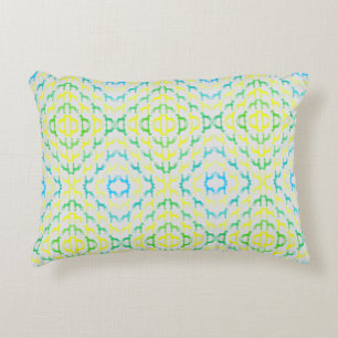 Cojín Decorativo Gran Patrón Dane Verde Amarillo