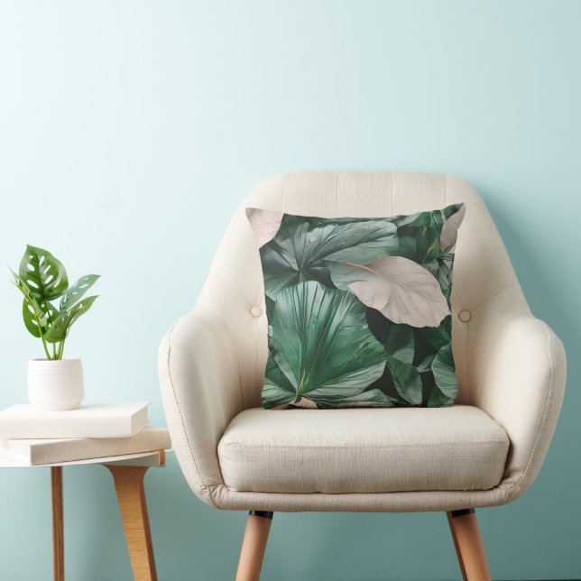 Cojín Decorativo Gran patrón de plomo oscuro (Silla)