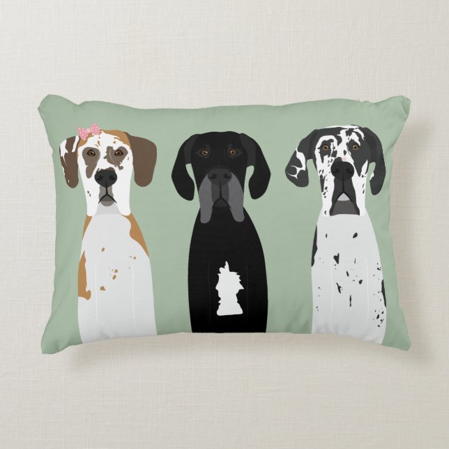 Cojín Decorativo Gran perro danés (Anverso)