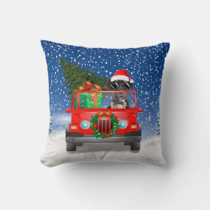 Cojín Decorativo Gran perro danés con regalos de Navidades