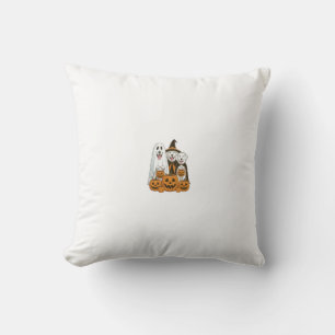 Cojín Decorativo Gran Pirineo Perro Bruja Fantasma Halloween Combin
