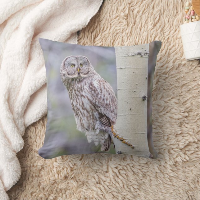 Cojín Decorativo Gran rama de árbol gris (Manta)