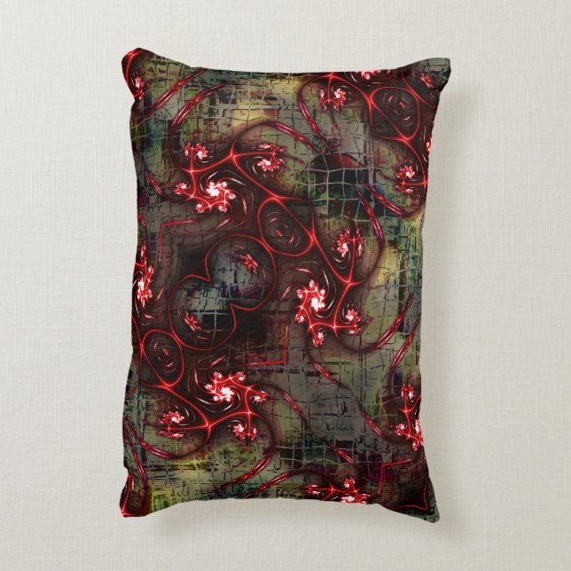 Cojín Decorativo Gran relación de fractal extraño sobre imagen enve (Atrás (Vertical))