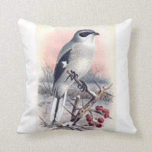 Cojín Decorativo Gran salchicha gris Pájaro