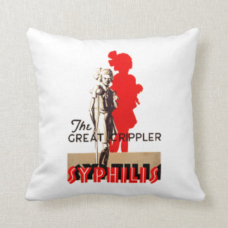 Cojín Decorativo Gran sífilis del ~ de Crippler
