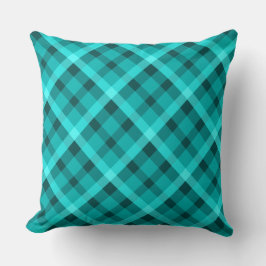 Cojín decorativo grande de plástico turquesa elega