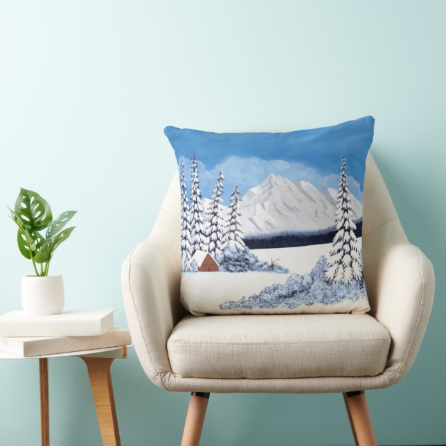 Cojín Decorativo Grandes Montañas Nevadas (Silla)