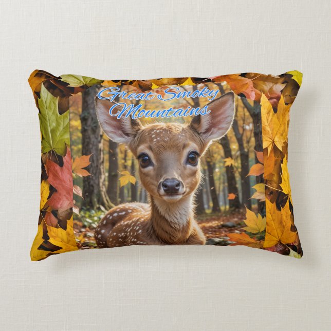 Cojín Decorativo Grandes Montañas Smoky Woodland Fawn (Anverso)