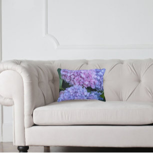 Cojín Decorativo Grandes y Hermosas Flores de Hortensia