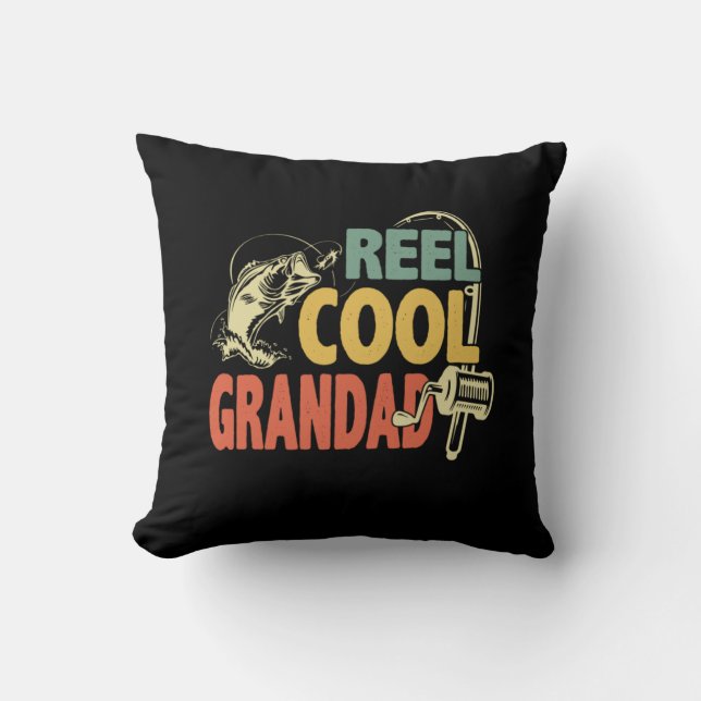 Cojín Decorativo Grandfather Quotes | Fishing Cool Grandad (Anverso)