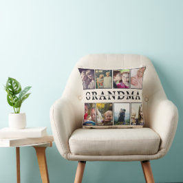 Cojín Decorativo Grandma Pillow – 8 Photos & Grandkids’ Names
