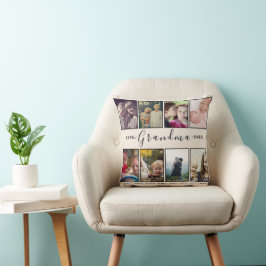 Cojín Decorativo Grandma Pillow – 8 Photos & Grandkids’ Names