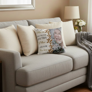 Cojín Decorativo Grandma Remembrance Pillow with Photo