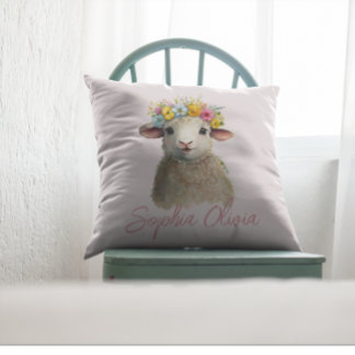 Cojín Decorativo Granja de animales de cordero bebé adorable person
