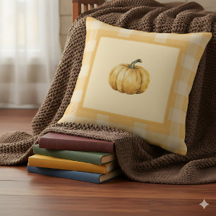 Cojín Decorativo Granja de Calabaza Naranja Accento Otoñal Lindo