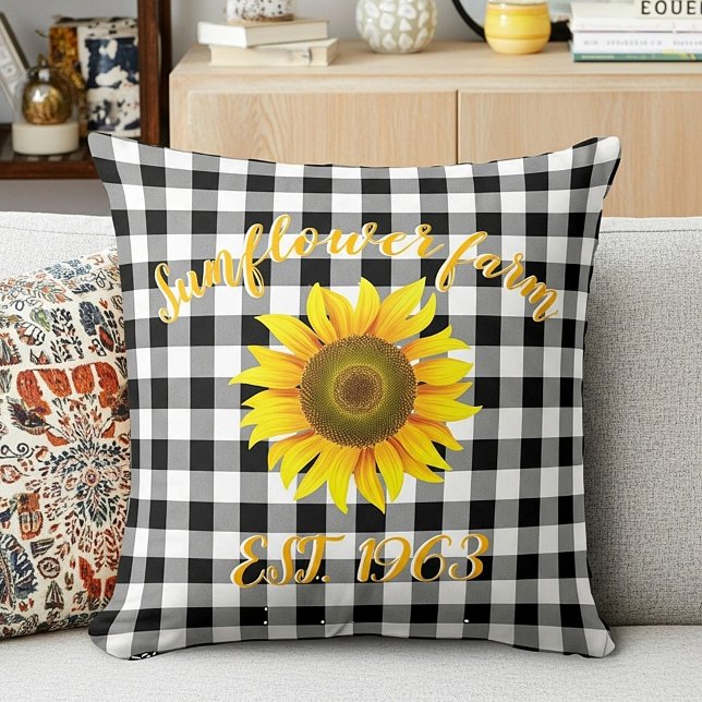 Cojín Decorativo Granja de girasoles (Subido por el creador)