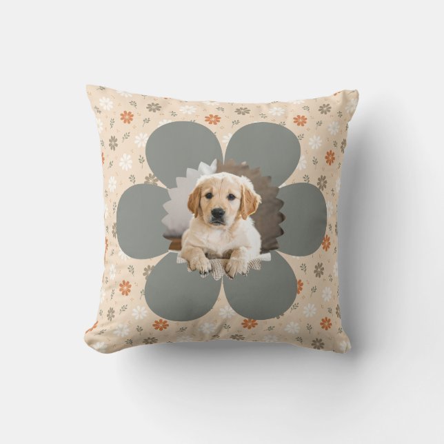 Cojín Decorativo Granja floral cubana primera Navidad (Anverso)