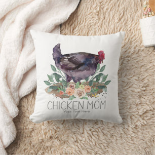 Cojín Decorativo Granja Orgánica de Gallinas Mamá Jardinería Permac