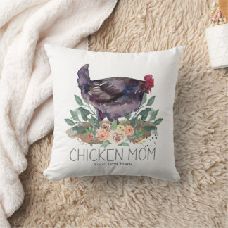 Cojín Decorativo Granja Orgánica de Gallinas Mamá Jardinería Permac
