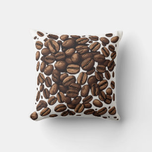 Cojín Decorativo Granos de Café Dispersos