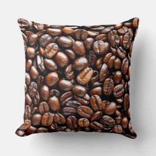 Cojín Decorativo Granos de café tostados oscuros