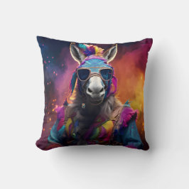 Cojín Decorativo Grasas azules de burro