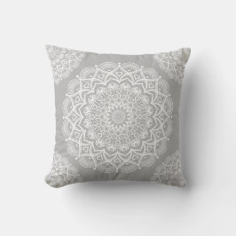 Cojín Decorativo Gray Boho Mandala