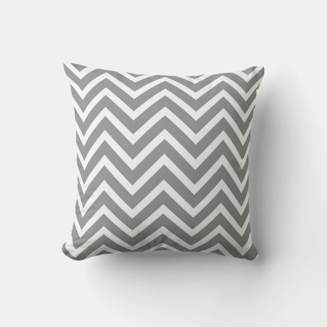 Cojín Decorativo Gray Chevron (Anverso)