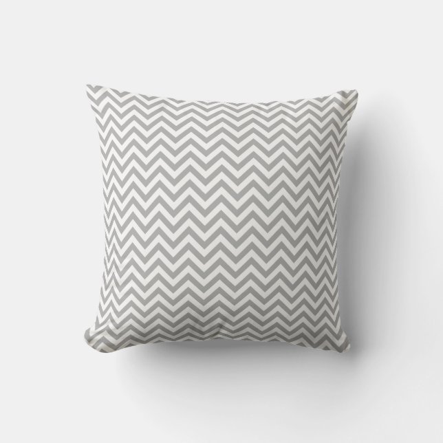 Cojín Decorativo Gray Chevron (Anverso)