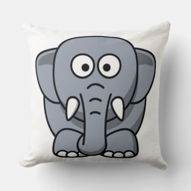 COJÍN DECORATIVO GRAY ELEPHANT (Anverso)