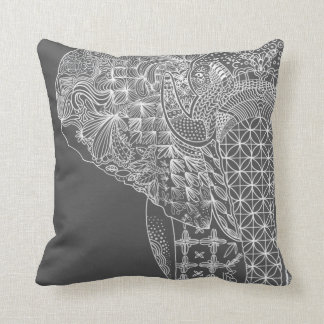 Cojín Decorativo Gray Elephant Pattern Thillo