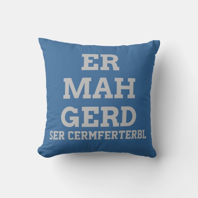 Cojín Decorativo Gray Ermahgerd Pillow (Anverso)