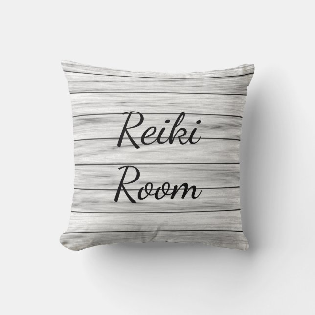Cojín Decorativo Gray Greki Reiki Room (Anverso)