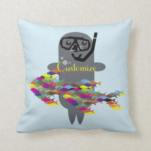 Cojín Decorativo Gray Seal Thunder_Cove 