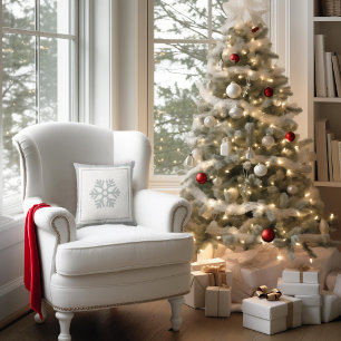 Cojín Decorativo Gray Snowflake