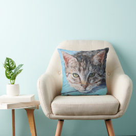 Cojín Decorativo Gray Tabby Cat Eyes Bella Artes