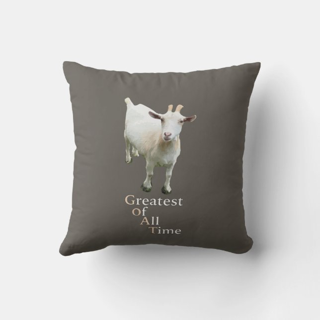 Cojín Decorativo Greatest of all time Goat (Reverso)