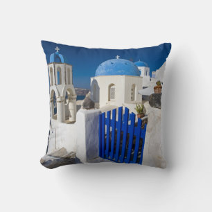 Cojín Decorativo Grecia e isla griega de Santorini pueblo de Oia 3