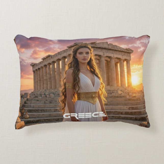 COJÍN DECORATIVO GREECE - ACROPOLIS (Anverso)