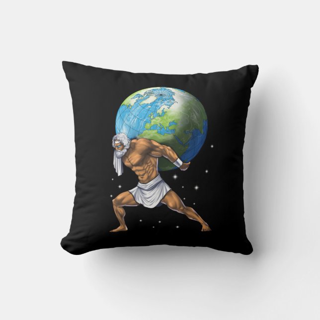Cojín Decorativo Greek Mythology God Atlas (Anverso)