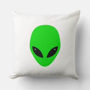 Cojín Decorativo Green Alien Head