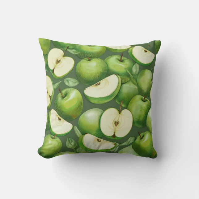 Cojín Decorativo Green apples (Anverso)