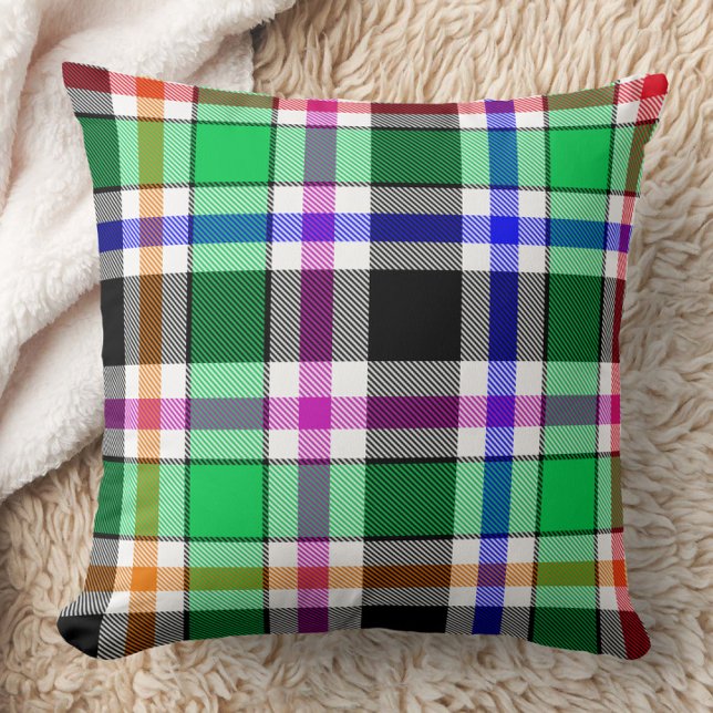 Cojín Decorativo Green Black Multicolour Flannel Plaid Tartan (Subido por el creador)